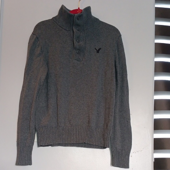American Eagle Outfitters Charcoal Turtleneck Sweater. #412 - Picture 1 of 7